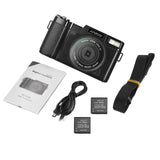 Andoer CD-R2 2.7K Full-HD 30MP Camera Video Camcorder 3.0-inch Rotation TFT Screen 4X Digital Zoom Electronic Anti-shake