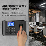2.4 inch LCD Screen Intelligent Biometric Fingerprint Password Attendance hine Time Clock Employee Checking-in Recorder