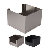 Stainless Steel Tissue Box Square Tissue Holder Large Opening Napkin Dispenser Modern Style for Bathroom Office