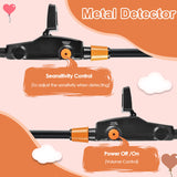 Metal Underground Depth Search Finder - Gold Detector Treasure Detecting Pinpointer with Waterproof Coil