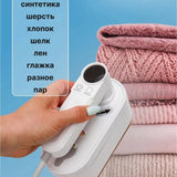 Steamer Clothes Travel Mini 8 & Iron Modes Portable Handheld Garment Steam for Clothing 180° Rotatable