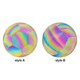 Holographic Reflective Ball Size 5 High Visibility Night Game and Training Sessions Gift for Soccer Compeon