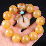 Golden yak horn bracelet