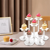 Acrylic Figures,7-Tier Risers Collectibles,Acrylic Cupcakes Stand for Pastry Candy Display