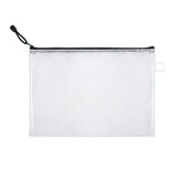 Pvc Waterproof Zipper Pouch File Holder Set School Office Supplies Durable Transparent Home for Students