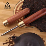CRUSHER Portable Hookah Foil Punch Ebony Wood Tea Needle Set for Chicha Sheesha Cachimba Smoking Accessories