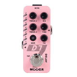 Mooer Delay Pedal Musical Guitarra Looper Pedal D7 Digital Delay Pedal 6 Customizable Digital Delay Effects with The Seventh Led