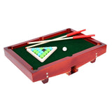 Pool Table Set Desktop Snooker Wood Leisure Kindergarten Household Nursery Mini Tabletop Billiards Game Toy for Children Kids