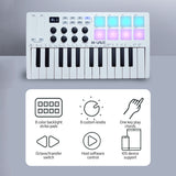 M-VAVE 25-Key Control Mini USB Keyboard MIDI Controller with 25 Velocity Sensitive Keys RGB Backlit Pads 8 Knobs
