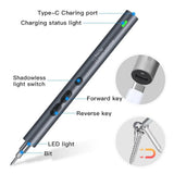 120 in 1 Precision Electric Screwdriver for Xiaomi Phone Laptop Strong Magnetic Screwdriver Set Mini Rechargeable Screwdrivers