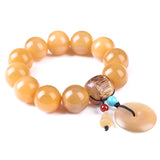 Golden yak horn bracelet