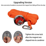 120KG Vertical Srong Neodymium Lifting Magnet Set 20M  Rope Permanant Pot Magnet D60mm Outdoor Funny Tools Fishing