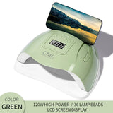 120W UV/LED Nail Lamp Nail Dryer Nail Phototherapy Machine Dual Light Source UV Nail Lamp For Women And Girls Nail Art DIY Use