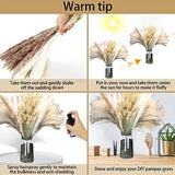 120pcs Artificial Fluffy Pampas Grass Bouquet Wedding Party Decoration Fake Reed Plant Flowers For DIY Room Home Decor Flower