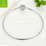S925 sterling silver square diamond bracelet