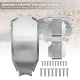 Stainless Steel Chassis Armor Gearbox Protector Skid Plate For 1/8 Traxxas Sledge RC Car Upgrade Parts Accessories
