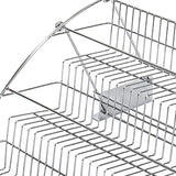 Metal 3-Tier Pull Down Spice Rack - Retractable Capacity Shelf Organizer for Cabinet A