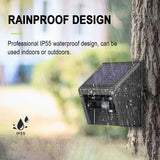 4-Way Induction Area Doorbell -- Solar Transmitter + Door Bell Receiver 100V-240V Wide Voltage Home Driveway Alarm Infrared