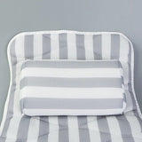 Striped Bath with Pillow Suction Cup Thickening Household Bathroom Non-slip Bathtub Cushion