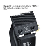 WMARK NG-130 Patented Design Wireless Charging Clipper Professional Barber Tools Type-C Interface Hair Cutter with Base