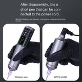 Wireless hine Pen Digital LED Display Battery Coreless Motor Tattoo Artists Supply