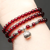Natural garnet bracelet