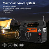 Power Panel Generator Kit Home System 3 LED Bulb Highlight Energy Saving Light Solar Lighting with FM Radio