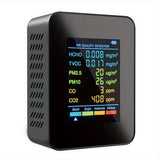 Monitor calidad del aire interior con pantalla LCD - Batería polímero litio recargable Comprobador fiable de la cali