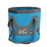 12L/20L Thicken Portable Multifunctional Folding Bucket Outdoor Backpack Camping bucket Hiking Trip Fishing Wash Cleaning Tool