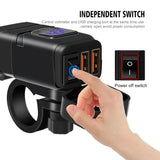 12V Fast Charging Motorcycle USB Chargers 3.0 Power Adapter Digital Bike Moto Motor Motorbike Accessories Electronics Universal