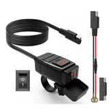 12V Fast Charging Motorcycle USB Chargers 3.0 Power Adapter Digital Bike Moto Motor Motorbike Accessories Electronics Universal