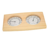 Wooden Thermometer Hygrometer for Sauna Room Double Dial Pointer Type Temperature Humidity Meter v