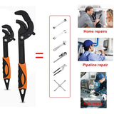 Big Multifunctional Wrench, Quick Water Pipe Wrench, Adjustable Wrench Set