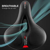 Oversized Comfort Bike Seat, Wide Comfortable Bicycle Seat Cushion Men Women, Memory Foam Padded For Peloton