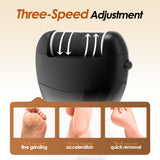 3 Gears Electric Grinder with Lights Portable Sandpaper File Heels Dead Skin Hard Cracked Pedicure Tool Foot Care