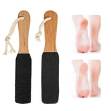 Portable Frosting Rubbing Board Wood Handle Peeling Sole Scraping Heel Calluses Horny Foot Pedicure Tool
