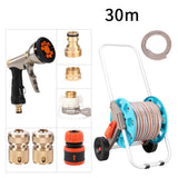 Watering Hose Sprinkler High Pressure Wash Garden Storage Car Frame Water Gun Tool Set