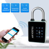 Electronic Smart Door Biometric Fingerprint Padlock TUYA/TTLOCK APP Portable Keyless Quick Unlock Anti-Theft Password Lock