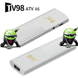 Android 14 TV98 ATV X6 Stick Support 8K Video BT5.0 WiFi 6 2GB 8GB Allwinner H313 Quad Core Voice Remote Smart TV Box