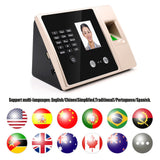 Intelligent Biometric Attendance hine with HD Display Screen Time Clock Support Face Fingerprint Password
