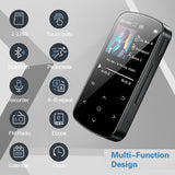 M9 Bluetooth MP3 Mini Clip Sports Music Player Walkman Support Pedometer FM Radio E-book Recorder Clock TF SD Card