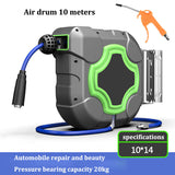Automotive Irrigation Tube Drum Automatic Retractable Reel Dedicated Car Repair Air Hose Collector Pipe