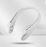 Summer Coog Leafless Hanging Neck Fan Bladeless Ventilator USB Rechargeable Neckband Fans Air Cooler