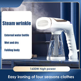 Foldable Handheld Garment Steamer Iron for Home Travel Wet Dry Electric hine Portable Flat Ig Clothes Generator