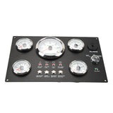 Boat Instrument Panel 7 Colors Backlight 5 Gauge Instrument Panel 0.0 To 99999.9H 0 To 3000RPM Oil Pressure Anti Fog for Yacht