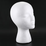 Mannequin Display Hat Cap Wig Holder White Foam Head