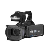 4K Video Recorder Camera 64MP Camcorder for Stream Rotate 4.0Inch Touch Screen Professional Digital