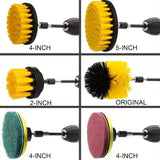 12pcs Electric Drill Brush Head Cleaning Household Universal Tools Floor Tile Polishing Kitchen Bathroom Car Wash Descaling Set