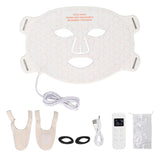 LED Beauty Face Cover White Soft Silicone USB Charging Port LED Light Face Device for Skin Care