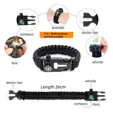 13 Pcs Outdoor Survival Kit Multifunction Gear Emergency Hiking Military Camping Tool Set With Fishing Kit